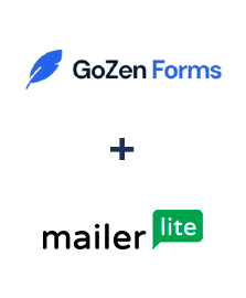 Integration of GoZen Forms and MailerLite