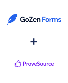 Integration of GoZen Forms and ProveSource