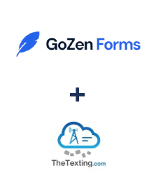 Integration of GoZen Forms and TheTexting