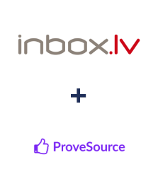 Integration of INBOX.LV and ProveSource