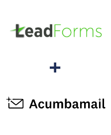 Integration of LeadForms and Acumbamail