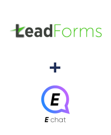 Integration of LeadForms and E-chat