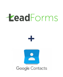 Integration of LeadForms and Google Contacts