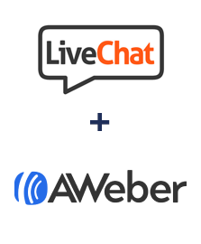 Integration of LiveChat and AWeber