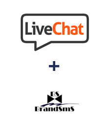 Integration of LiveChat and BrandSMS 