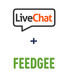 Integration of LiveChat and Feedgee