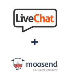 Integration of LiveChat and Moosend