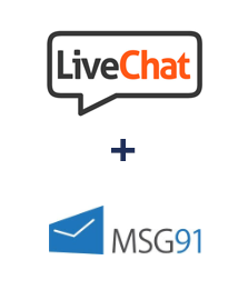 Integration of LiveChat and MSG91
