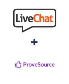Integration of LiveChat and ProveSource