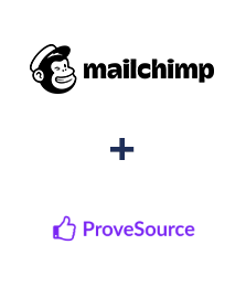 Integration of MailChimp and ProveSource