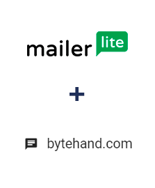 Integration of MailerLite and BYTEHAND