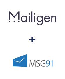 Integration of Mailigen and MSG91