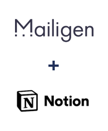 Integration of Mailigen and Notion