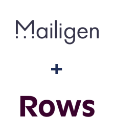 Integration of Mailigen and Rows