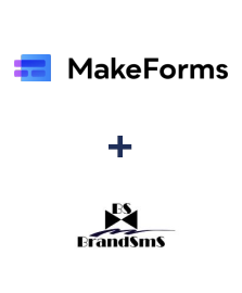 Integration of MakeForms and BrandSMS 