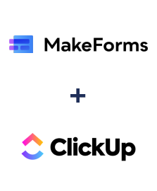 Integration of MakeForms and ClickUp