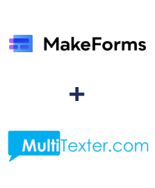 Integration of MakeForms and Multitexter