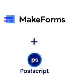 Integration of MakeForms and Postscript
