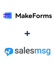Integration of MakeForms and Salesmsg