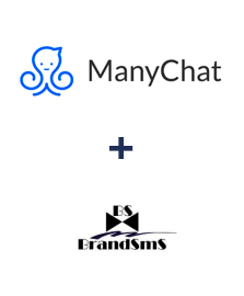 Integration of ManyChat and BrandSMS 