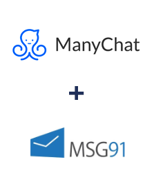 Integration of ManyChat and MSG91