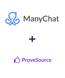 Integration of ManyChat and ProveSource