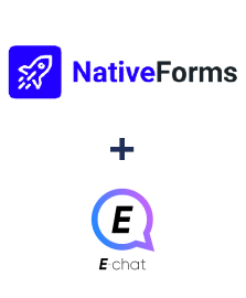 Integration of NativeForms and E-chat