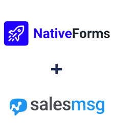 Integration of NativeForms and Salesmsg