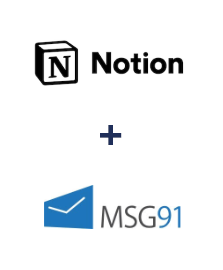 Integration of Notion and MSG91