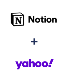 Integration of Notion and Yahoo!