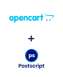 Integration of Opencart and Postscript