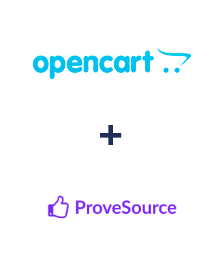 Integration of Opencart and ProveSource