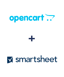 Integration of Opencart and Smartsheet
