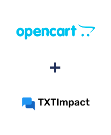 Integration of Opencart and TXTImpact