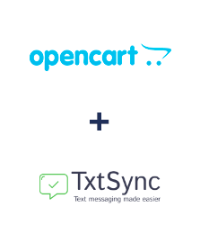 Integration of Opencart and TxtSync