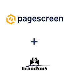 Integration of Pagescreen and BrandSMS 