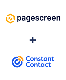 Integration of Pagescreen and Constant Contact