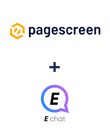 Integration of Pagescreen and E-chat
