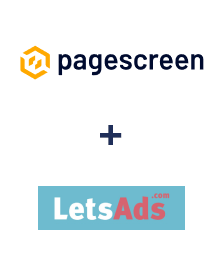 Integration of Pagescreen and LetsAds