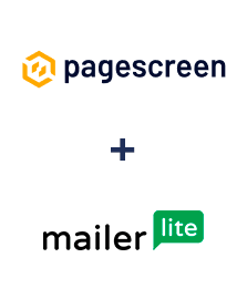 Integration of Pagescreen and MailerLite