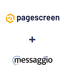 Integration of Pagescreen and Messaggio