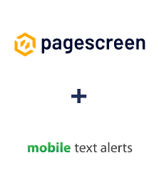 Integration of Pagescreen and Mobile Text Alerts