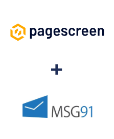 Integration of Pagescreen and MSG91