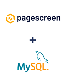 Integration of Pagescreen and MySQL