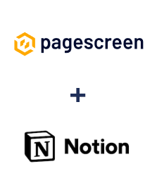 Integration of Pagescreen and Notion
