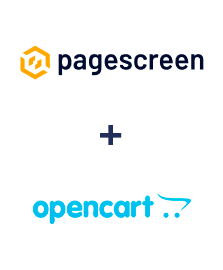 Integration of Pagescreen and Opencart