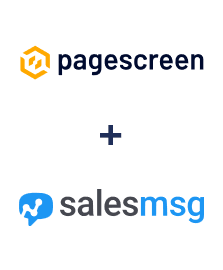 Integration of Pagescreen and Salesmsg