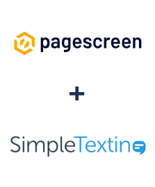 Integration of Pagescreen and SimpleTexting