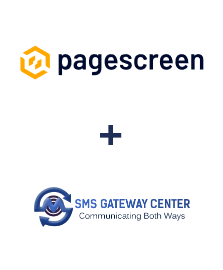 Integration of Pagescreen and SMSGateway