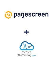 Integration of Pagescreen and TheTexting